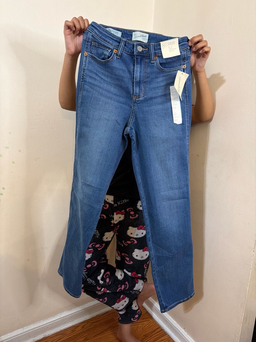 Universal Thread Mid Blue Wide-Leg Flare Jeans